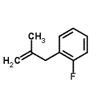 结构式 CAS# 731772-97-7, 1-氟-2-(2-甲基-2-丙烯-1-基)苯