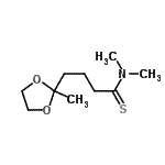 CAS#: 73199-95-8， N,N-Dimethyl-4-(2-methyl-1,3-dioxolan-2-yl)butanethioamide