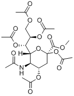 structure of CAS# 73208-82-9, N-Acetylneuraminic Acid Methyl Ester 2,4,7,8,9-Pentaacetate;Methyl 5-Acetamido-2,4,7,8,9-Penta-O-Acetyl-3,5-Dideoxy-D-Glycero-D-Galacto-2-Nonulopyranosylonate N-Acetylneuraminic Acid Methyl Ester 2,4,7,8,9-Pentaacetate;5-(Acetylamino)-3,5-Dideoxy-D-Glycero-D-Galacto-2-Nonulopyranosonic Acid Methyl Ester 2,4,7,8,9-Pentaacetate;N-Acetylneuraminic Acid Methyl Ester 2,4,7,8,9-Pentaacetate