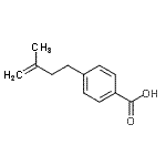 结构式 CAS# 732249-74-0, 4-(3-甲基-3-丁烯-1-基)苯甲酸