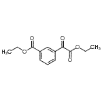 structure of CAS# 732249-84-2, Ethyl 3-[ethoxy(oxo)acetyl]benzoate;Ethyl 3-carboethoxybenzoylformate;MFCD01319610