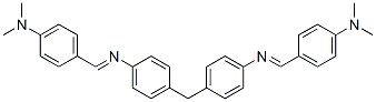 structure of CAS# 73384-89-1, 4,4'-Methylenebis[N-[[4-(Dimethylamino)Phenyl]Methylene]-Benzenamine