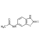 CAS 登录号：7340-70-7， N-(2-硫代-2,3-二氢-1,3-苯并噻唑-6-基)乙酰胺