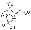 structure of CAS# 73413-79-3, Camphorquinone-10-Sulfonic Acid Hydrate;[(1S,4S)-7,7-Dimethyl-2,3-Dioxo-Norbornan-1-Yl]Methanesulfonic Acid;[(1S,4S)-7,7-Dimethyl-2,3-Dioxo-1-Norbornanyl]Methanesulfonic Acid;[(1S,4S)-2,3-Diketo-7,7-Dimethyl-Norbornan-1-Yl]Methanesulfonic Acid