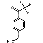 结构式 CAS# 73471-96-2, 1-(4-乙基苯基)-2,2,2-三氟乙烷酮