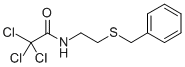 CAS 登录号：73664-34-3， 2,2,2-三氯-N-[2-[(苯基甲基)硫代]乙基]-乙酰胺
