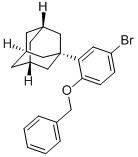结构式 CAS# 736992-49-7, 1-[2-(苄氧基)-5-溴苯基]金刚烷