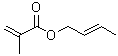 structure of CAS# 7376-45-6, (2E)-2-Buten-1-yl methacrylate;Crotyl methacrylate