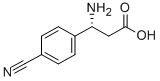 结构式 CAS# 738606-24-1, (R)-3-氨基-3-(4-氰基-苯基)-丙酸