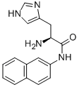 结构式 CAS# 7424-15-9, (alphaS)-alpha-氨基-N-2-萘基-1H-咪唑-4-丙酰胺