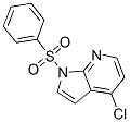 structure of CAS# 744209-63-0, 4-Chloro-1-(Phenylsulfonyl)-1H-Pyrrolo[2,3-b]Pyridine