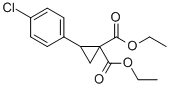 structure of CAS# 74444-83-0, Diethyl 2-(4-Chlorophenyl)-1,1-Cyclopropanedicarboxylate;(2S)-2-(4-Chlorophenyl)Cyclopropane-1,1-Dicarboxylic Acid Diethyl Ester;Zinc00167444