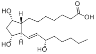 structure of CAS# 745-62-0, (9alpha,11alpha,13E,15S)-9,11,15-Trihydroxyprost-13-en-1-oic acid;7-[(1R,2R,3R,5S)-3,5-Dihydroxy-2-[(E,3S)-3-Hydroxyoct-1-Enyl]Cyclopentyl]Heptanoic Acid;7-[(1R,2R,3R,5S)-3,5-Dihydroxy-2-[(E,3S)-3-Hydroxyoct-1-Enyl]Cyclopentyl]Enanthic Acid;7-[(1R,2R,3R,5S)-3,5-Dihydroxy-2-[(3S)-3-Hydroxyoct-1-Enyl]Cyclopentyl]Enanthic Acid