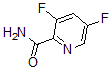 结构式 CAS# 745784-03-6, 3,5-二氟-2-吡啶甲酰胺