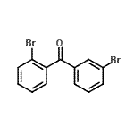 structure of CAS# 746651-76-3, (2-Bromophenyl)(3-bromophenyl)methanone;2,3'-Dibromobenzophenone