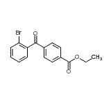 结构式 CAS# 746651-78-5, 乙基4-(2-溴苯甲酰基)苯甲酸酯