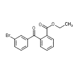 结构式 CAS# 746651-82-1, 乙基2-(3-溴苯甲酰基)苯甲酸酯
