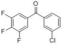 结构式 CAS# 746651-95-6, 3-氯-3',4',5'-三氟二苯甲酮