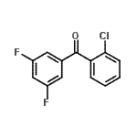 结构式 CAS# 746651-97-8, (2-氯苯基)(3,5-二氟苯基)甲酮