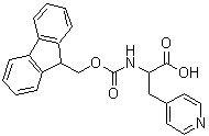 structure of CAS# 746672-87-7, N-[(9H-Fluoren-9-ylmethoxy)carbonyl]-3-(4-pyridinyl)alanine;2-((((9H-<wbr>fluoren-9<wbr>-yl)metho<wbr>xy)carbon<wbr>yl)amino)<wbr>-3-(pyrid<wbr>in-4-yl)p<wbr>ropanoic <wbr>acid;2-(9H-flu<wbr>oren-9-yl<wbr>methoxyca<wbr>rbonylami<wbr>no)-3-pyr<wbr>idin-4-yl<wbr>propanoic<wbr> acid;4-PYRIDIN<wbr>EPROPANOI<wbr>CACID, A-<wbr>[[(9H-FLU<wbr>OREN-9-YL<wbr>METHOXY)C<wbr>ARBONYL]A<wbr>MINO]-(9C<wbr>I)