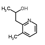 结构式 CAS# 748718-39-0, 1-(3-甲基-2-吡啶基)-2-丙醇