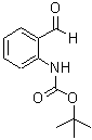 structure of CAS# 74965-38-1, 2-Methyl-2-propanyl (2-formylphenyl)carbamate;(2-Formyl-phenyl)-carbamic acid tert-butyl ester;2-Boc-amino-benzaldehyde;2-Boc-Aminobenzaldehyde