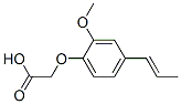structure of CAS# 7510-46-5, (2-Methoxy-4-Propenyl-Phenoxy)-Acetic Acid;2-[2-Methoxy-4-[(E)-Prop-1-Enyl]Phenoxy]Acetate;2-(2-Methoxy-4-Prop-1-Enyl-Phenoxy)Acetate;2-(2-Methoxy-4-Prop-1-Enyl-Phenoxy)Ethanoate