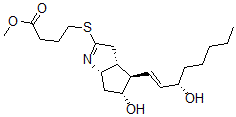 CAS#: 75111-35-2， Methyl 4-[[(3aR,4R,5R,6aS)-5-Hydroxy-4-[(E,3S)-3-Hydroxyoct-1-Enyl]-3,3a,4,5,6,6a-Hexahydrocyclopenta[d]Pyrrol-2-Yl]Sulfanyl]Butanoate