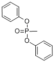 structure of CAS# 7526-26-3, P-Methyl-Phosphonic Acid Diphenyl Ester;Phosphonic Acid, Methyl-, Diphenyl Ester;Cbmicro_008796