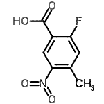 structure of CAS# 753924-40-2, 2-Fluoro-4-methyl-5-nitrobenzoic acid;2-fluoro-4-methyl-5-nitrobenzoic acid;BENZOIC ACID, 2-FLUORO-4-METHYL-5-NITRO- (9CI)