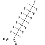 结构式 CAS# 754-85-8, 3,3,4,4,5,5,6,6,7,7,8,8,9,9,9-十五氟-2-壬酮