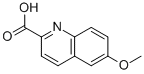 structure of CAS# 75433-99-7, 6-Methoxy-Quinoline-2-Carboxylic Acid;2-Quinolinecarboxylicacid,6-Methoxy-(9CI);6-METHOXY-QUINOLINE-2-CARBOXYLIC ACID