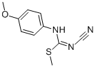 结构式 CAS# 75565-12-7, 1-氰基-3-(4-甲氧基苯基)-2-甲基异硫脲