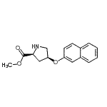 结构式 CAS# 755707-37-0, 甲基(4S)-4-(2-萘基氧基)-L-脯氨酸酯