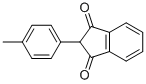 structure of CAS# 7561-48-0, 2-(4-Methylphenyl)-1H-Indene-1,3(2H)-Dione;2-(4-Methylphenyl)Indane-1,3-Dione;2-(4-Methylphenyl)Indane-1,3-Quinone;Idi1_017261