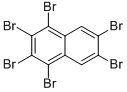 结构式 CAS# 75625-24-0, 1,2,3,4,6,7-六溴萘