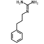 结构式 CAS# 7565-21-1, 1-(3-苯基丙基)胍