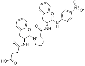 CAS#: 75651-68-2， Suc-Phe-Pro-Phe-Pna