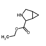structure of CAS# 75715-99-0, Ethyl 3-azabicyclo[3.1.0]hexane-2-carboxylate;Ethyl 3-azabicyclo[3.1.0]hexane-2-carboxylate;MFCD19686125
