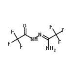 结构式 CAS# 758-84-9, (1Z)-2,2,2-三氟-N'-(三氟乙酰基)乙烷肼基n酰胺