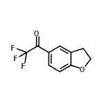 结构式 CAS# 75822-10-5, 1-(2,3-二氢-1-苯并呋喃-5-基)-2,2,2-三氟乙烷酮