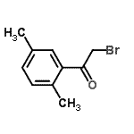 结构式 CAS# 75840-13-0, 2-溴-1-(2,5-二甲基苯基)乙酮