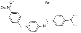 结构式 CAS# 75902-86-2, 4-(4-二乙基氨基苯基偶氮)-1-(4-硝基苄基)吡啶鎓溴化物