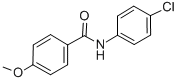 structure of CAS# 7595-61-1, N-(4-Chlorophenyl)-4-Methoxybenzamide;N-(4-Chlorophenyl)-4-Methoxy-Benzamide;St5332344;Aids-166533