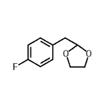 structure of CAS# 760211-55-0, 2-(4-Fluorobenzyl)-1,3-dioxolane;4-(1,3-Dioxolan-2-ylmethyl)-1-fluorobenzene
