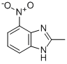 结构式 CAS# 76320-88-2, 4(7)-硝基-2-甲基苯并咪唑
