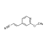 CAS 登录号：764708-22-7， (2E)-3-(2-甲氧基-4-吡啶基)丙烯腈