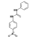 结构式 CAS# 7669-49-0, 1-(4-硝基苯基)-3-苯基硫脲