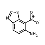 CAS 登录号：7673-95-2， 7-硝基-1,3-苯并噻唑-6-胺