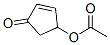 structure of CAS# 768-48-9, 4-(Acetyloxy)-2-Cyclopenten-1-One;Acetic Acid (4-Oxo-1-Cyclopent-2-Enyl) Ester;Acetic Acid (4-Keto-1-Cyclopent-2-Enyl) Ester;(4-Oxo-1-Cyclopent-2-Enyl) Ethanoate